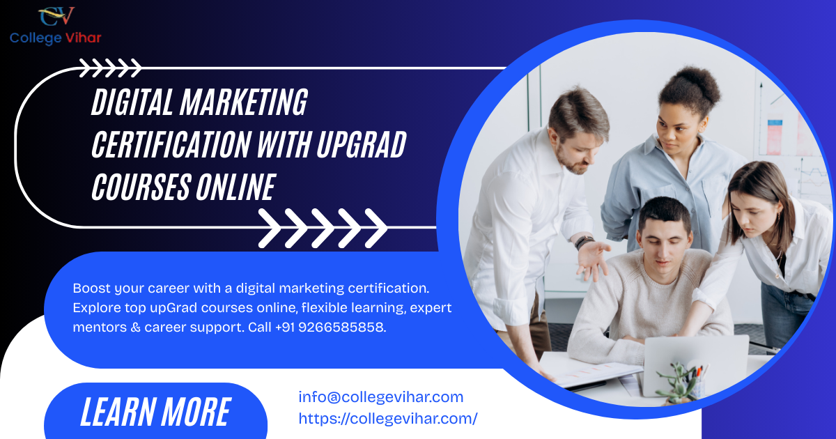 Digital Marketing Certification with upGrad Courses Online